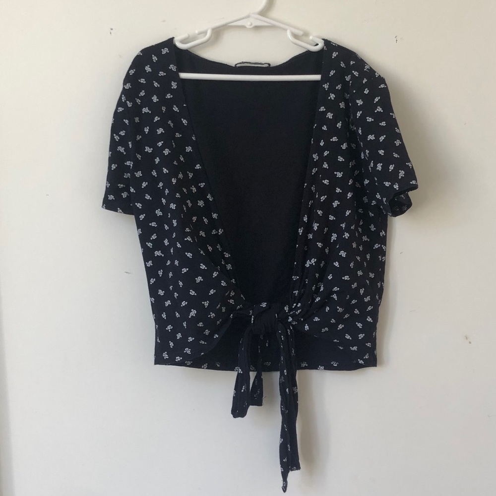 Brandy Melville Wrap/Tie Tee